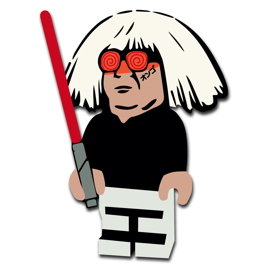 Wood cut - Lightsaber Red Ongo (starwars)